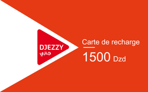 Recharge Djezzy Algérie 1 500,00 DZD