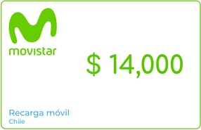 Recarga Movistar Chile 14.000 CLP