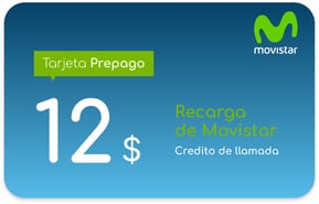 Recharge Movistar Salvador 12 USD