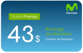 Recharge Movistar Salvador 43 USD