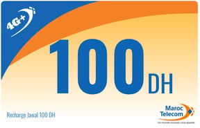 Recharge Jawal Maroc Telecom 100 DH