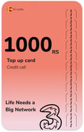 Recharge Three Sri Lanka 1000 RS