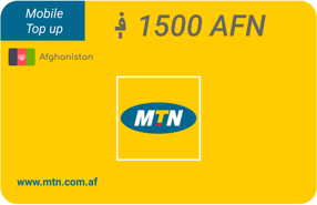 Recharge MTN Afghanistan 1 500 AFN