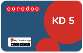 Recharge Ooredoo Koweit 5 KD