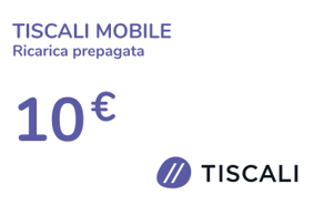 Aufladen Tiscali Italien € 10,00