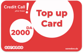 Top up Ooredoo Algeria DZD 2,000.00
