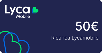Recharge Lycamobile Italie 50,00 €