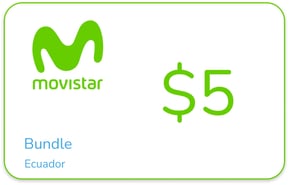 Aufladen Bundle Movistar Ecuador $ 5,00