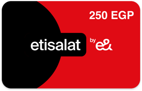 Aufladen Etisalat Ägypten EGP 250,00