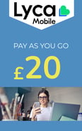 Aufladen Bundle Lycamobile Vereinigtes Königreich £ 20,00