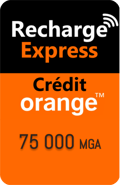Recharge Orange Madagascar 75 000 MGA