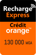 Recharge Orange Madagascar 130 000 MGA
