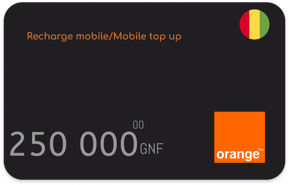 Recharge Orange Guinée 250 000 GNF