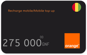 Recharge Orange Guinée 275 000 GNF