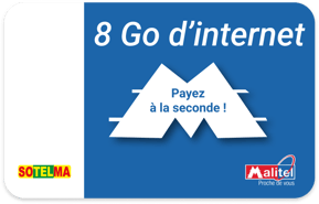 Recharge Internet Malitel 8Go