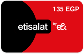 Aufladen Etisalat Ägypten EGP 135,00