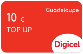 Aufladen Digicel Guadeloupe € 10,00