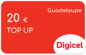Aufladen Digicel Guadeloupe € 20,00