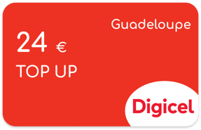 Aufladen Digicel Guadeloupe € 24,00