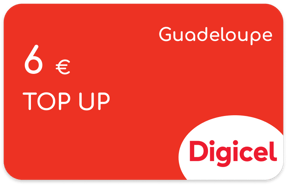 Aufladen Digicel Guadeloupe € 6,00