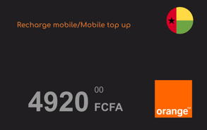 Recharge Orange Guinée Bissau 4 920 F CFA