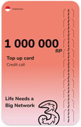 Top up Three Indonesia 1 000 000 RP