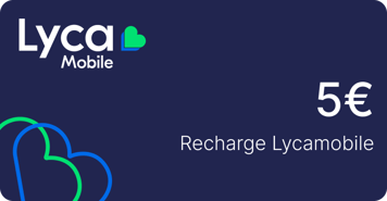 Top up Lycamobile France €5.00