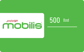 Recharge Mobilis Algérie 500,00 DZD