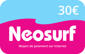 Recharge Neosurf France 30,00 €