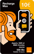 Mobicarte Orange Max 10€