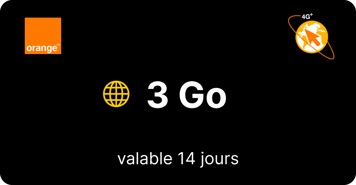 Recharge Internet Orange Maroc 3Go
