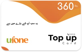 Recarga Ufone 360 Rs