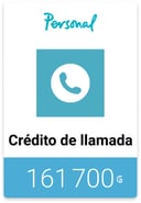 Recharge Personal 161 700 PYG