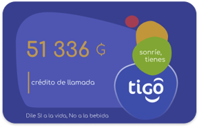 Recarga Tigo 51 336 PYG