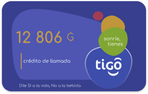 Recarga Tigo 12 806 PYG