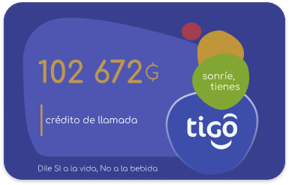 Recarga Tigo 102 672 PYG