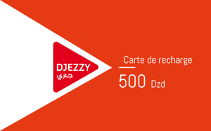 Recharge Djezzy Algérie 500,00 DZD