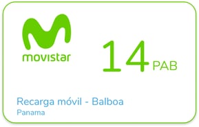 Recarga Movistar Panama 14 PAB