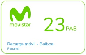 Recarga Movistar Panama 23 PAB