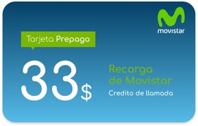 Recharge Movistar Salvador 33 USD