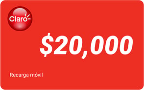 Recarga mòvil $20,000 Claro