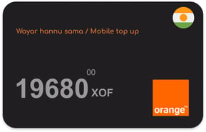 Recharge Orange Niger 19 680 XOF