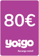 Recarga Yoigo España 80,00 €