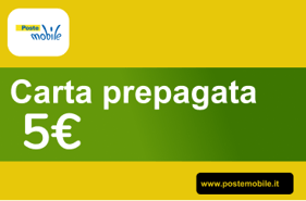 Aufladen Poste Mobile Italien € 5,00