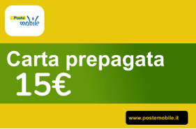 Aufladen Poste Mobile Italien € 15,00