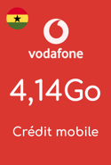 Aufladen Daten Vodafone Ghana 21,50 GHS