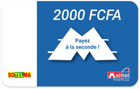 Recharge Malitel Mali 2 000 F CFA