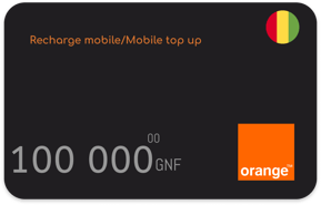 Recharge Orange Guinée 100 000 GNF