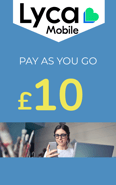 Top up Bundle Lycamobile United Kingdom £10.00