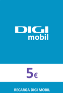 Recharge DigiMobil Espagne 5,00 €